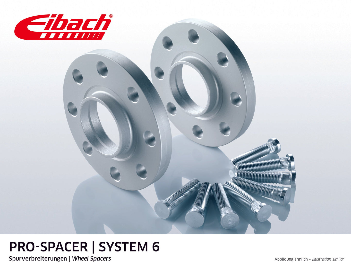 Eibach Pro-Spacer Kit (Pair Of Spacers) 10mm Per Spacer (System 6) S90-6-10-012-B (Black) at £126.87