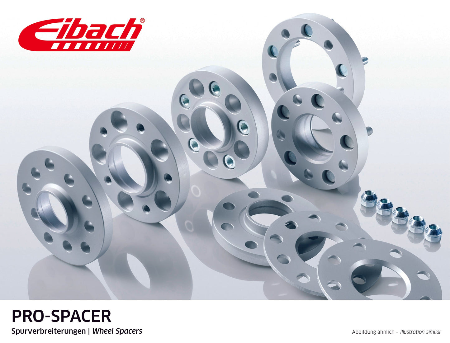 Eibach Pro-Spacer Kit (Pair Of Spacers) 10mm Per Spacer (System 6N) S90-6-10-033-N-B (Black) at £126.87