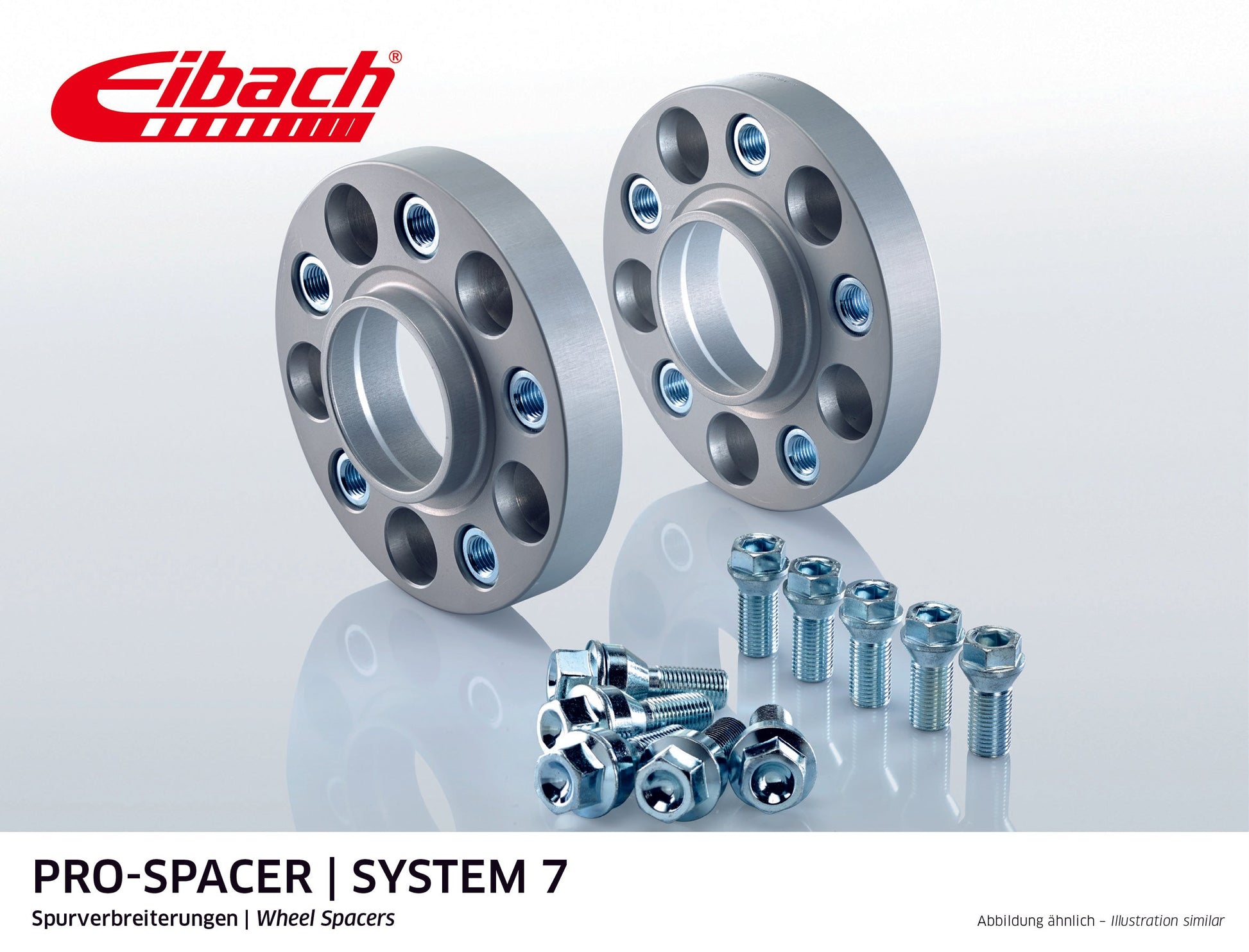 Eibach Pro-Spacer Kit (Pair Of Spacers) 23mm Per Spacer (System 7) S90-7-23-001 (Silver) at £198.33